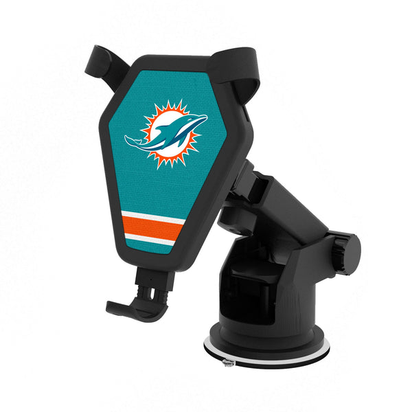 Miami Dolphins Stripe Wireless Car Charger