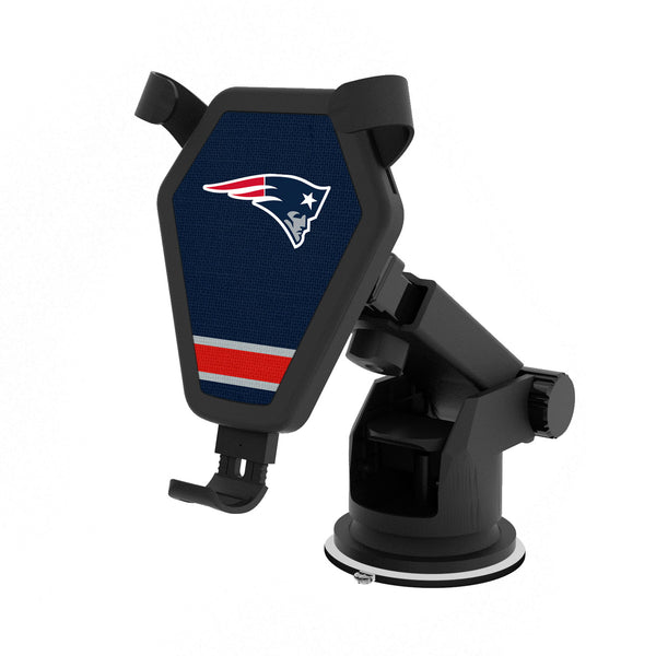 New England Patriots Stripe Wireless Car Charger