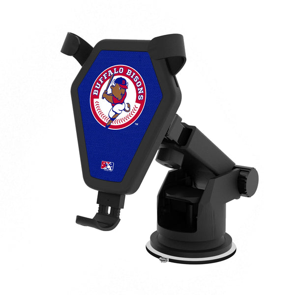 Buffalo Bisons Solid Wireless Car Charger