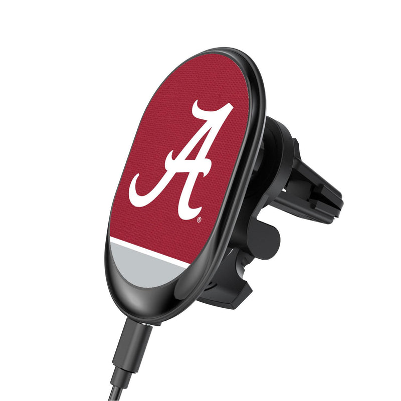 Alabama Crimson Tide Endzone Solid Wireless Car Charger