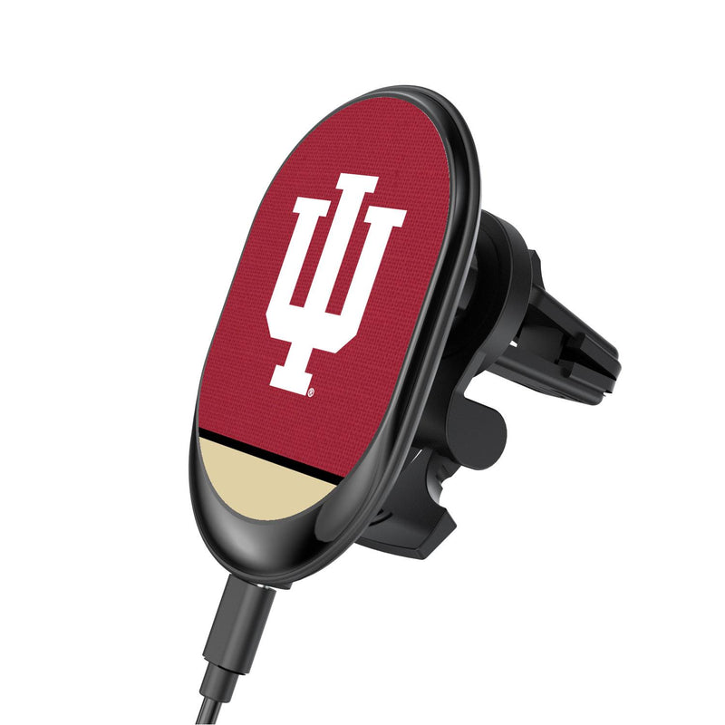 Indiana Hoosiers Endzone Solid Wireless Car Charger