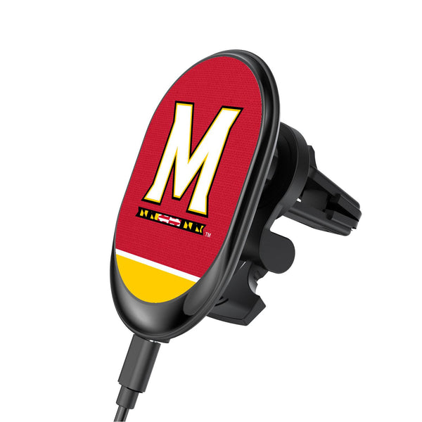 Maryland Terrapins Endzone Solid Wireless Car Charger