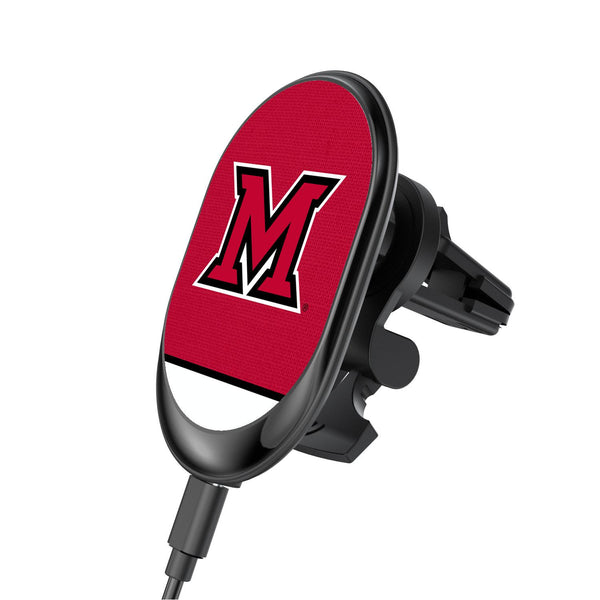 Miami RedHawks Endzone Solid Wireless Car Charger