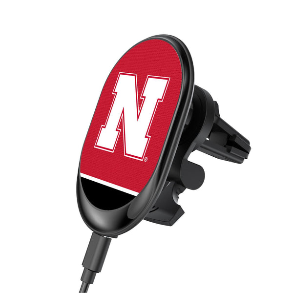 Nebraska Huskers N Endzone Solid Wireless Car Charger