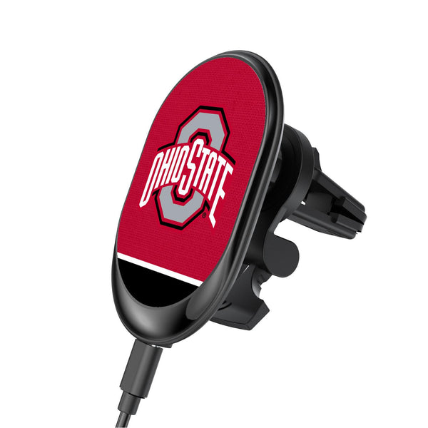 Ohio State Buckeyes Endzone Solid Wireless Car Charger