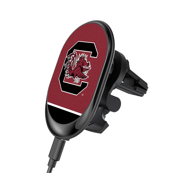South Carolina Fighting Gamecocks Endzone Solid Wireless Car Charger