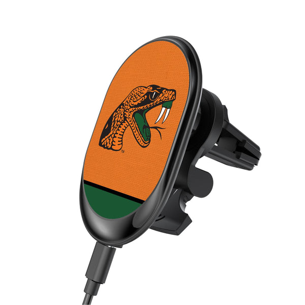 Florida A&M Rattlers Endzone Solid Wireless Car Charger