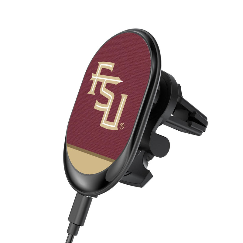 Florida State Seminoles Endzone Solid Wireless Car Charger