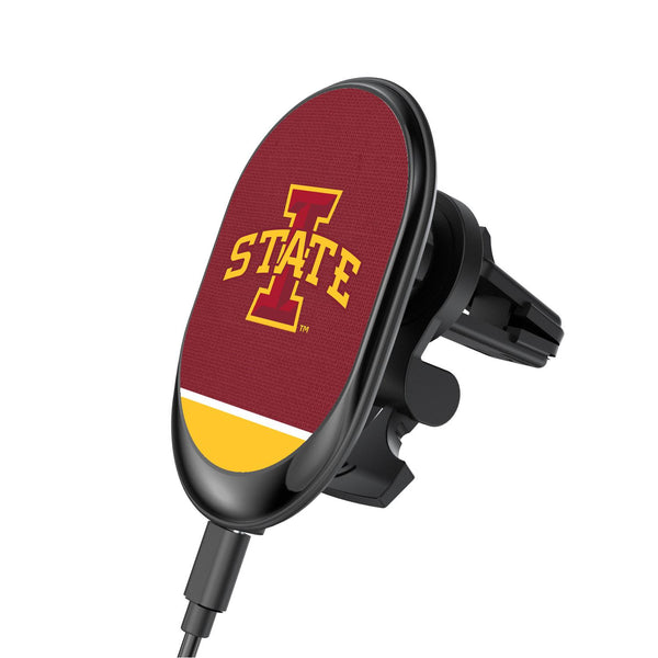 Iowa State Cyclones Endzone Solid Wireless Car Charger