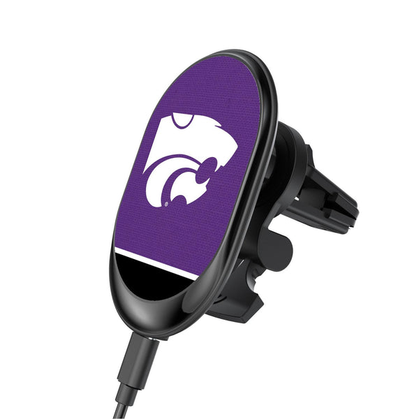 Kansas State Wildcats Endzone Solid Wireless Car Charger