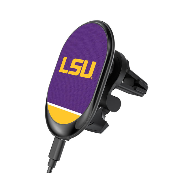 Louisiana State University Tigers Endzone Solid Wireless Car Charger