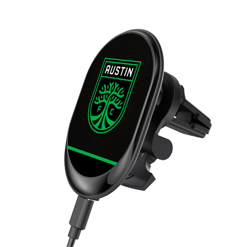 Austin FC  Solid Wordmark Wireless Car Charger