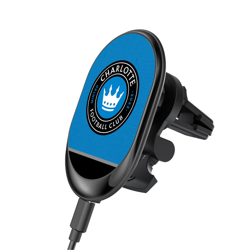 Charlotte FC  Solid Wordmark Wireless Car Charger
