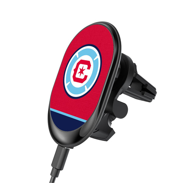 Chicago Fire  Solid Wordmark Wireless Car Charger