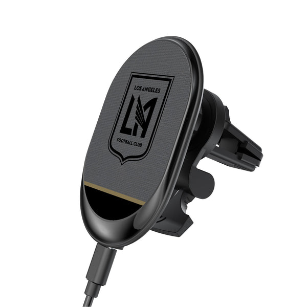 Los Angeles Football Club   Solid Wordmark Wireless Car Charger