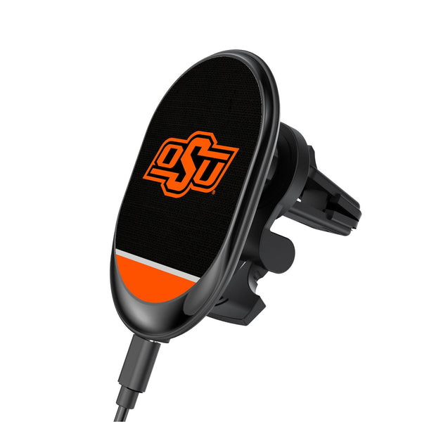 Oklahoma State Cowboys Endzone Solid Wireless Car Charger