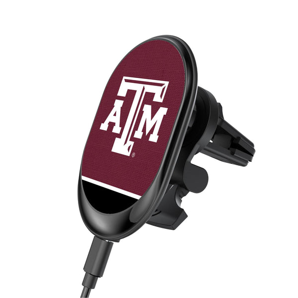 Texas A&M Aggies Endzone Solid Wireless Car Charger