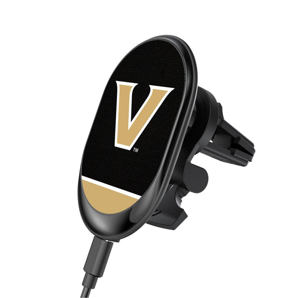 Vanderbilt Commodores Endzone Solid Wireless Car Charger