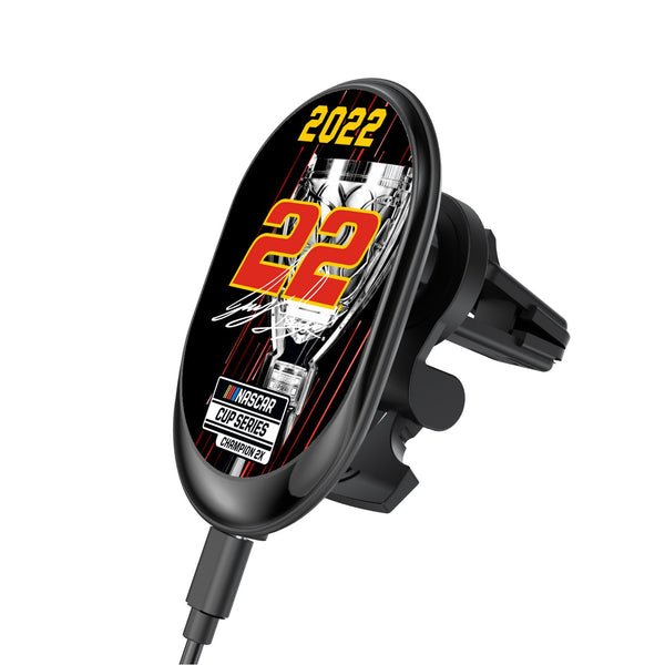 Joey Logano Penske 22 2022 NASCAR Champ Wireless Car Charger