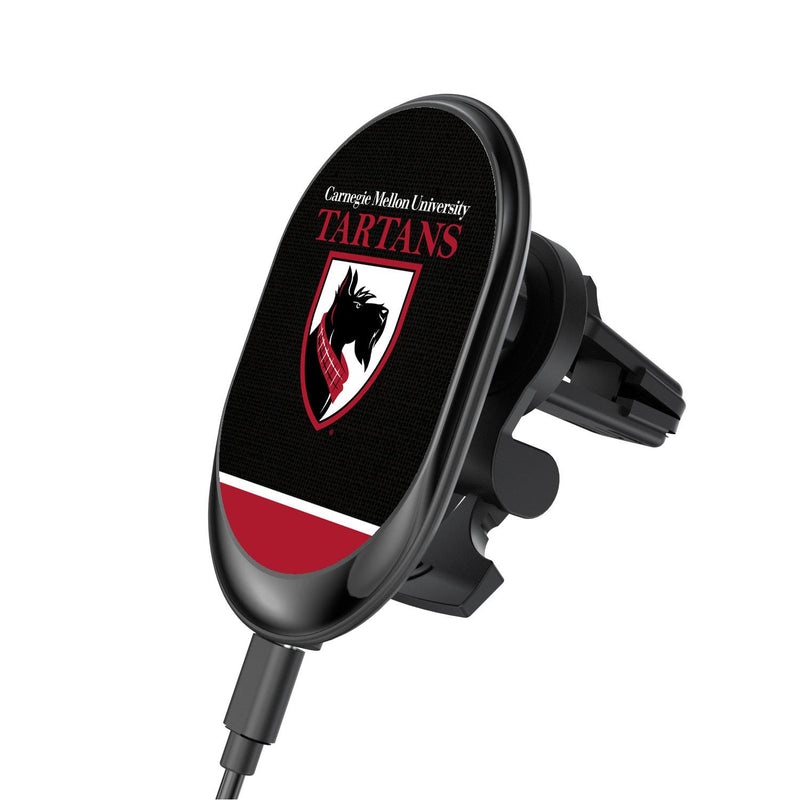 Carnegie Mellon Tartans Endzone Solid Wireless Car Charger