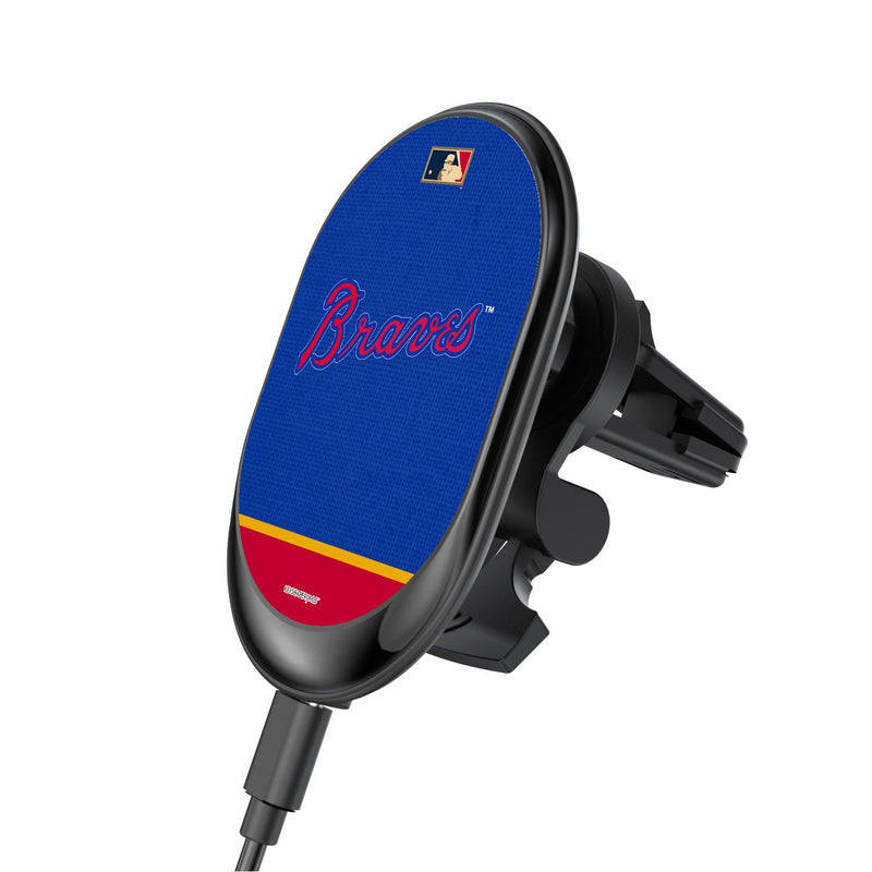 Atlanta Braves Home 2012 - Cooperstown Collection Solid Wordmark Wireless Car Charger