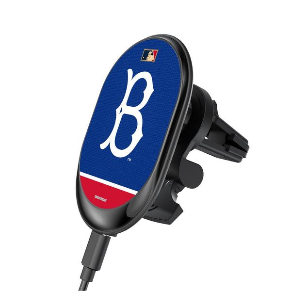 Brooklyn Dodgers 1949-1957 - Cooperstown Collection Solid Wordmark Wireless Car Charger