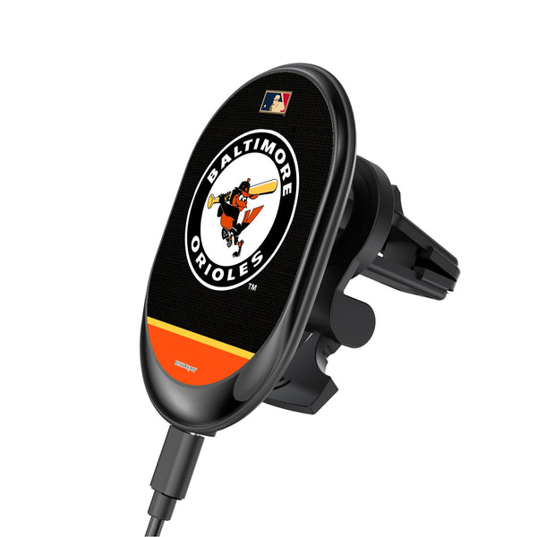 Baltimore Orioles 1966-1969 - Cooperstown Collection Solid Wordmark Wireless Car Charger