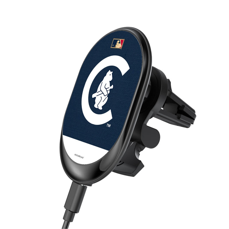 Chicago Cubs 1911-1912 - Cooperstown Collection Solid Wordmark Wireless Car Charger