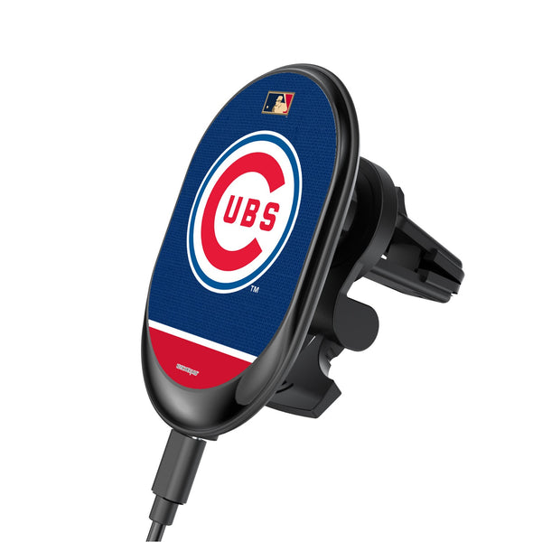 Chicago Cubs 1957-1978 - Cooperstown Collection Solid Wordmark Wireless Car Charger