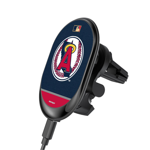 LA Angels 1986-1992 - Cooperstown Collection Solid Wordmark Wireless Car Charger