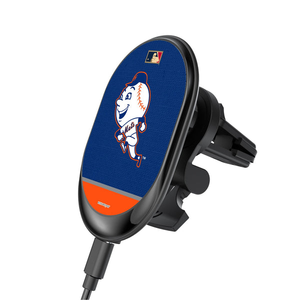 New York Mets 2014 - Cooperstown Collection Solid Wordmark Wireless Car Charger