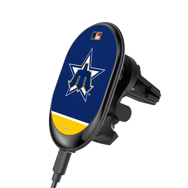 Seattle Mariners 1981-1986 - Cooperstown Collection Solid Wordmark Wireless Car Charger