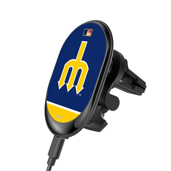 Seattle Mariners 1977-1980 - Cooperstown Collection Solid Wordmark Wireless Car Charger