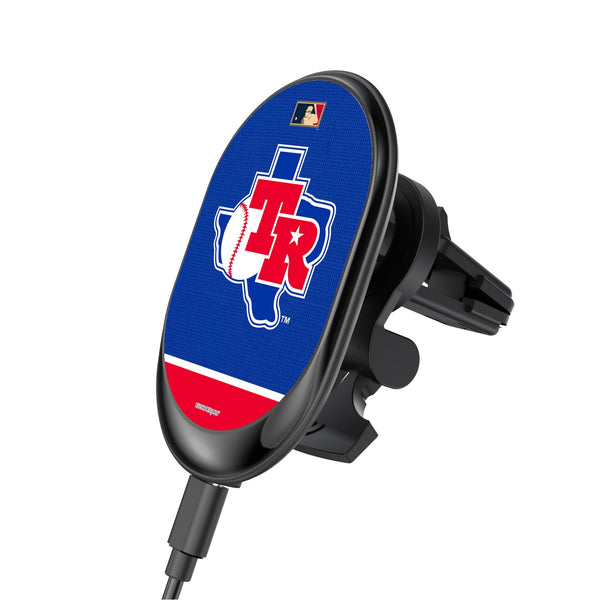 Texas Rangers 1981-1983 - Cooperstown Collection Solid Wordmark Wireless Car Charger