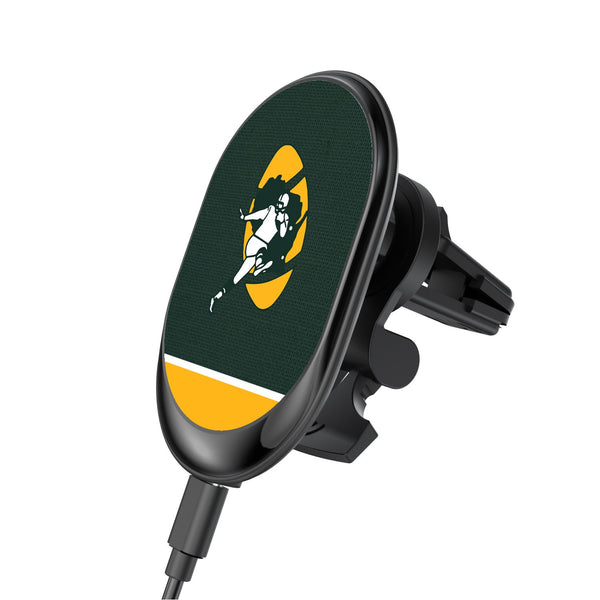 Green Bay Packers Historic Collection Solid Wordmark Wireless Car Charger