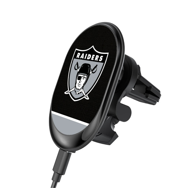 Oakland Raiders 1963 Historic Collection Solid Wordmark Wireless Car Charger