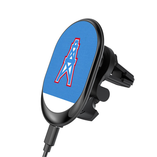 Houston Oilers Solid Wordmark Wireless Car Charger