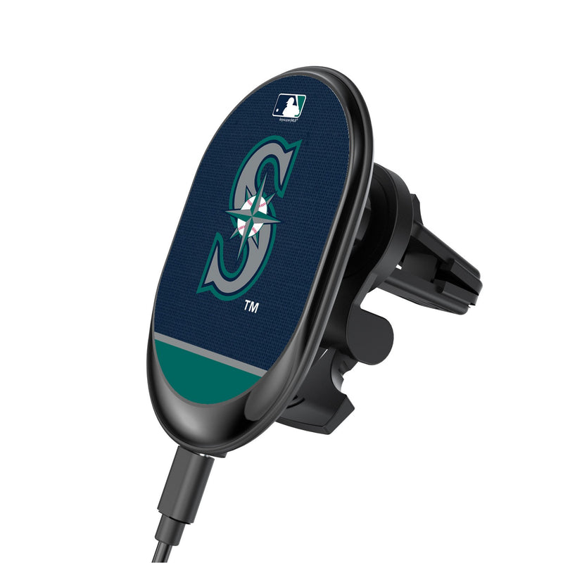 Seattle Mariners Solid Wordmark Wireless Car Charger