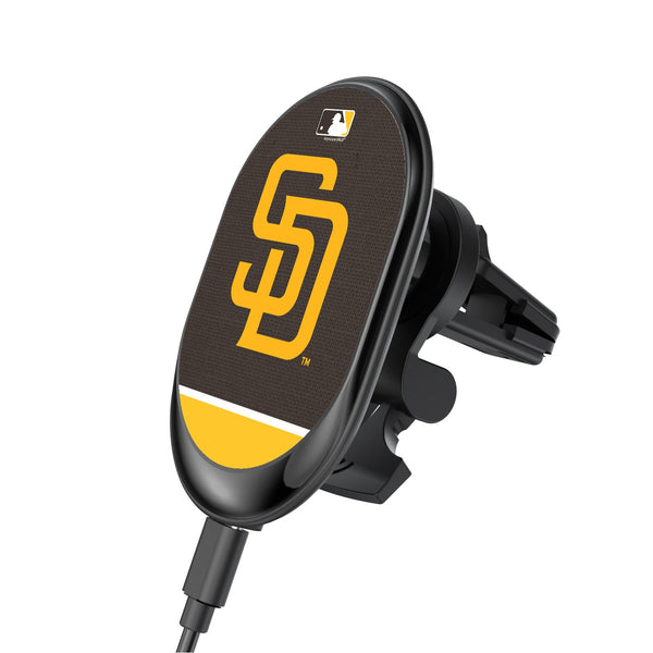 San Diego Padres Solid Wordmark Wireless Car Charger