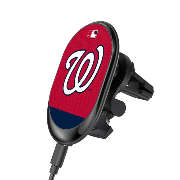 Washington Nationals Solid Wordmark Wireless Car Charger