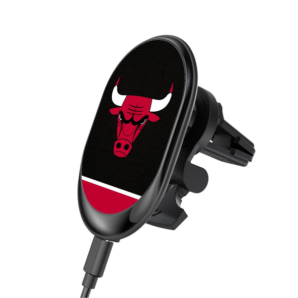 Chicago Bulls Solid Wordmark Wireless Car Charger