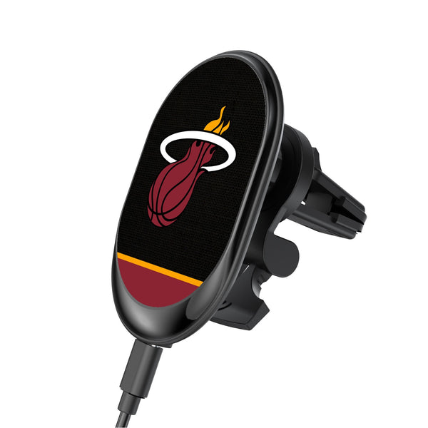 Miami Heat Solid Wordmark Wireless Car Charger