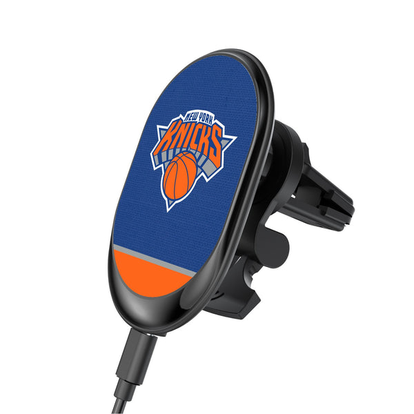 New York Knicks Solid Wordmark Wireless Car Charger