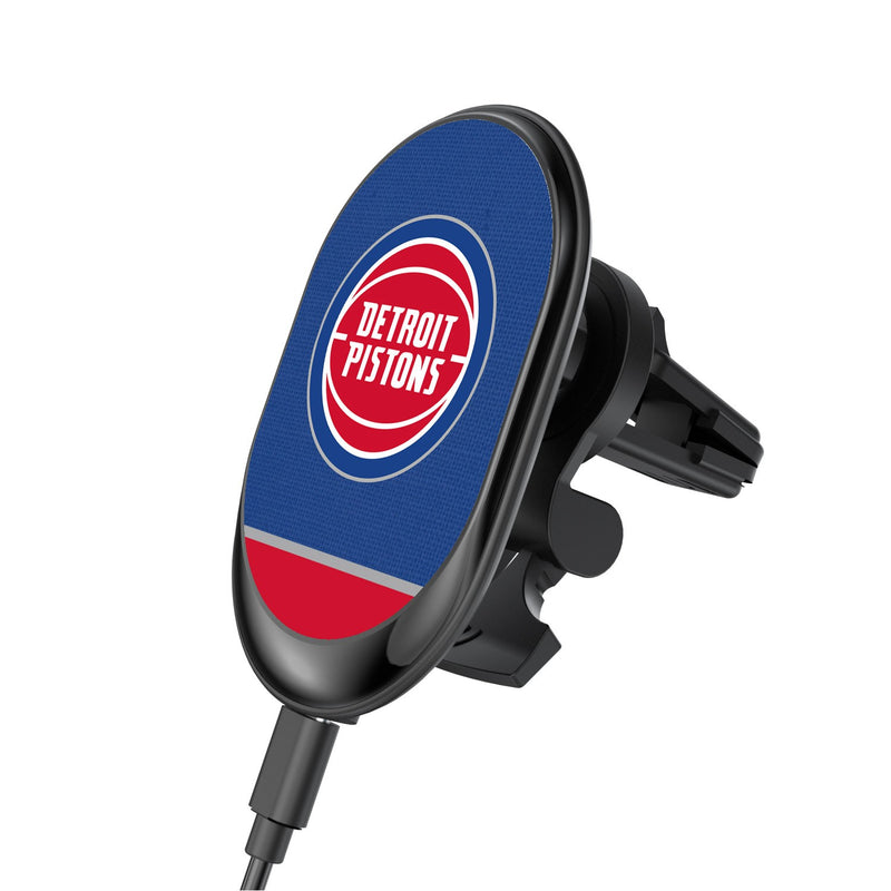 Detroit Pistons Solid Wordmark Wireless Car Charger