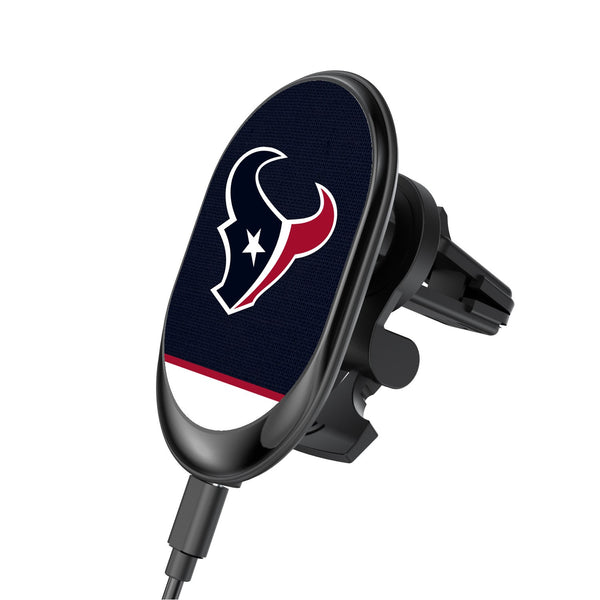 Houston Texans Solid Wordmark Wireless Car Charger
