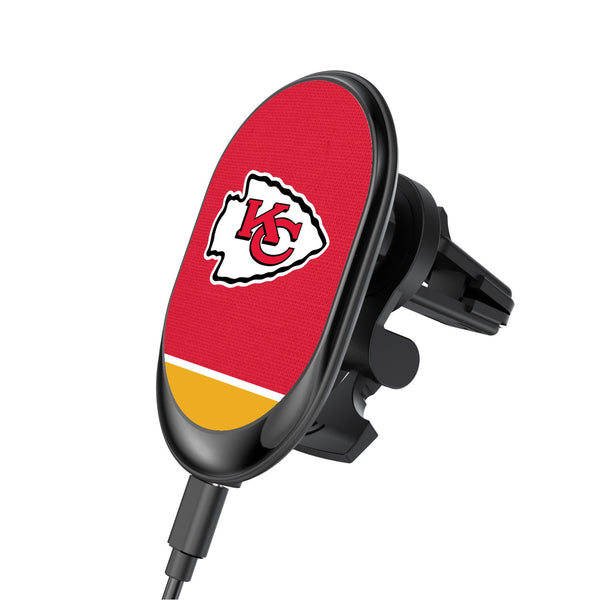 Kansas City Chiefs Solid Wordmark Wireless Car Charger