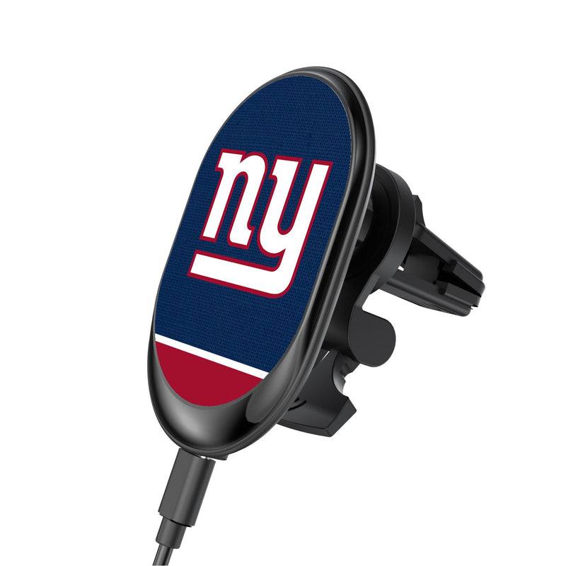 New York Giants Solid Wordmark Wireless Car Charger