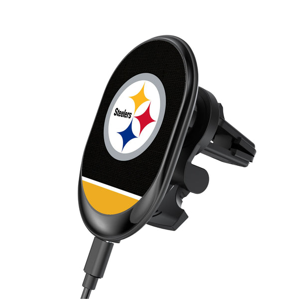 Pittsburgh Steelers Solid Wordmark Wireless Car Charger
