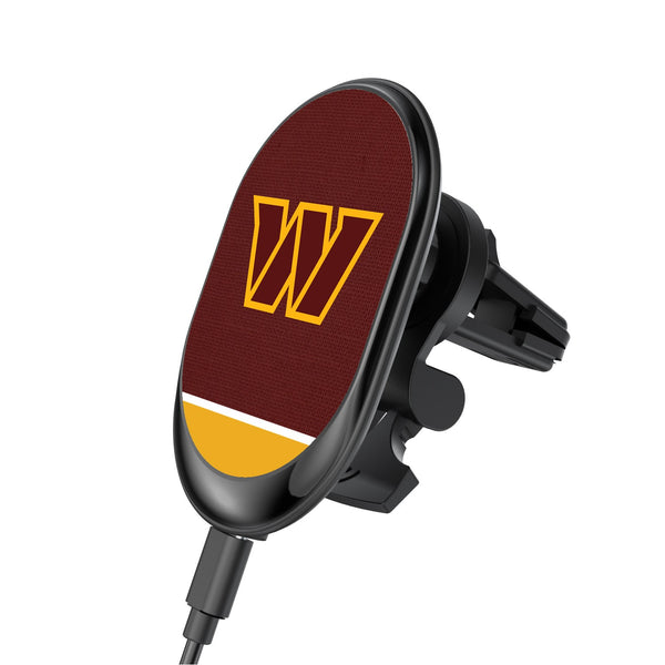 Washington Commanders Solid Wordmark Wireless Car Charger