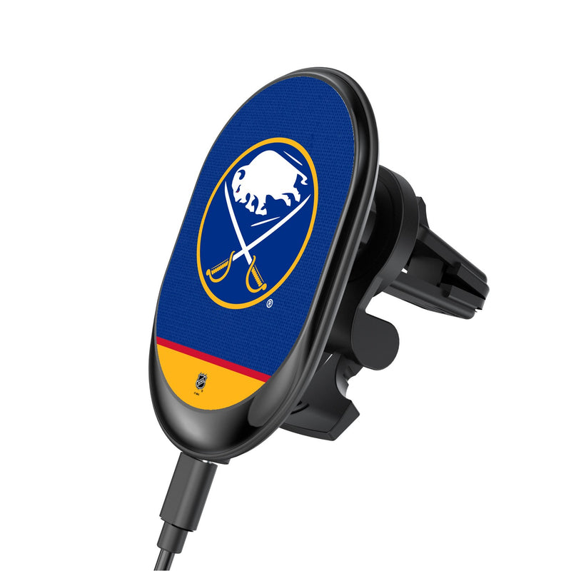 Buffalo Sabres Solid Wordmark Wireless Car Charger